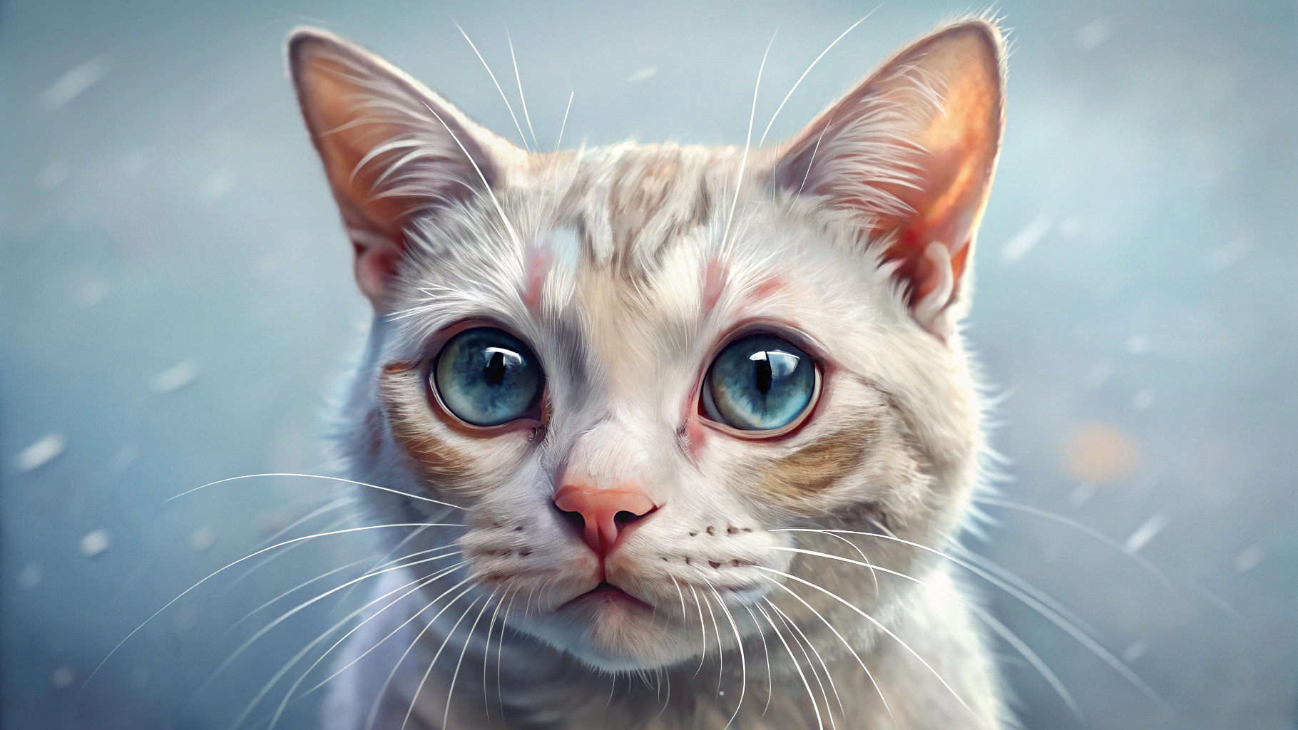 Chat avec les yeux rouges et larmoyants atteint de conjonctivite chlamydienne