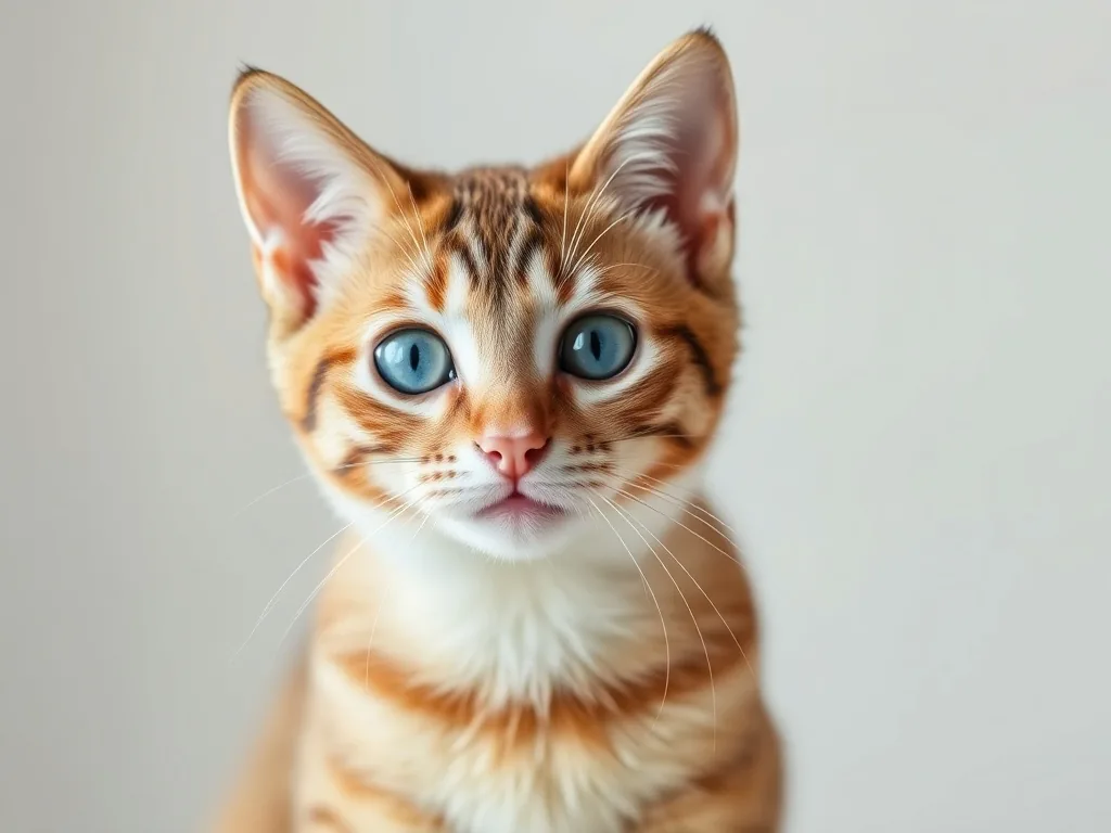 Gros plan sur l'œil d'un chat blanc dont le cristallin présente une opacité blanchâtre caractéristique de la cataracte, avec reflet lumineux