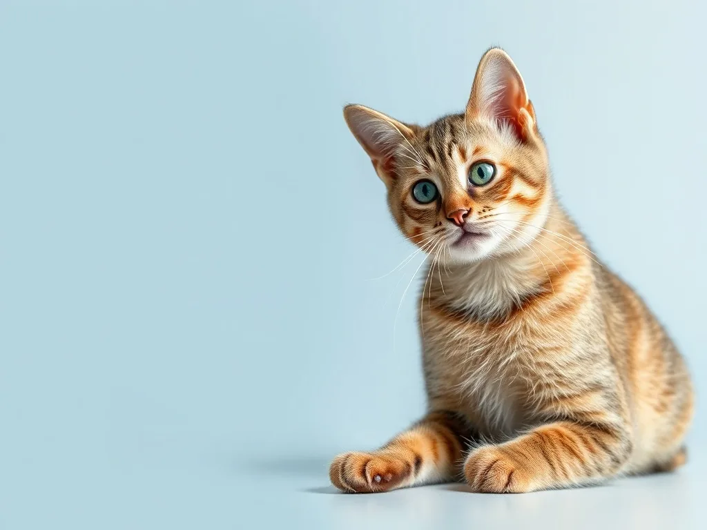 Chat domestique tigré brun qui éternue, truffe humide, les yeux mi-clos, sur un fond de salon moelleux