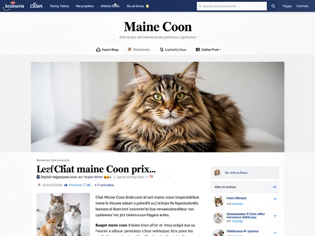 Portrait d'un Maine Coon adulte assis sur un parquet, regard tourné vers l'objectif