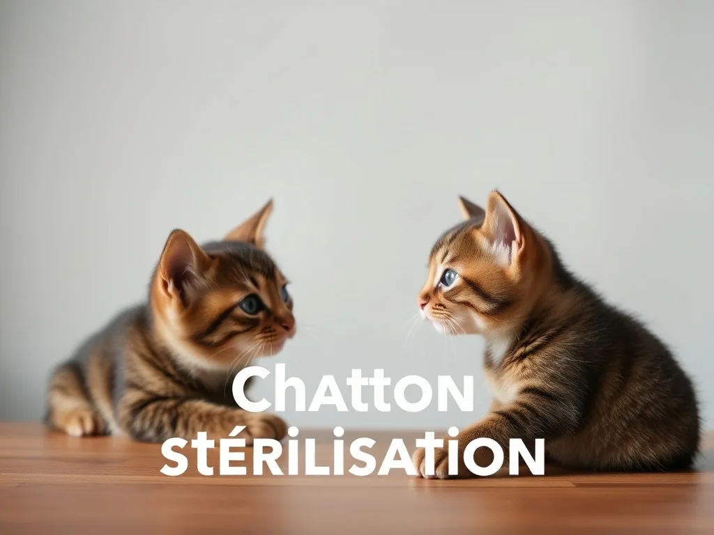 Chaton roux endormi après une intervention, collerette souple autour du cou, sur une couverture claire