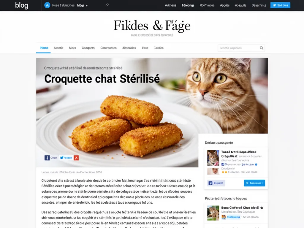 Chat tigré stérilisé observant des croquettes dans une gamelle, arrière-plan neutre et lumineux