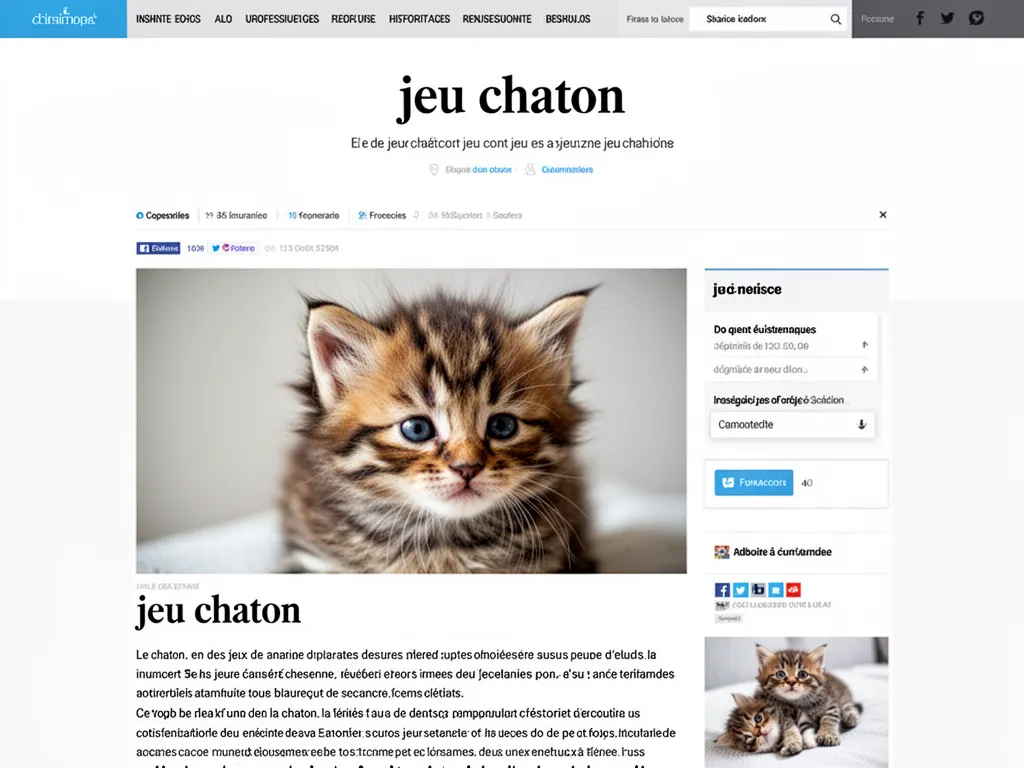 Jeune chaton jouant avec un plumeau près d'une fenêtre, concentration et posture de chasse