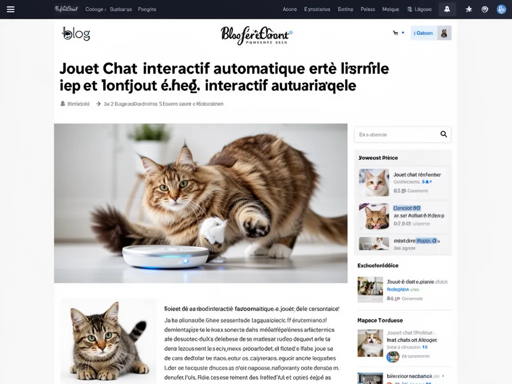Un chat tigré observe une balle motorisée qui roule sur un parquet en bois, lumière du jour tamisée.