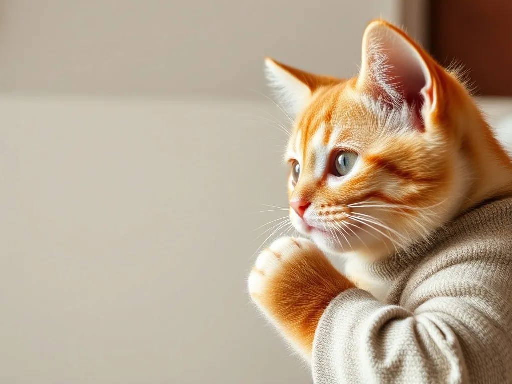 Chat près d’un bac à litière, flacons de poussière en suspension